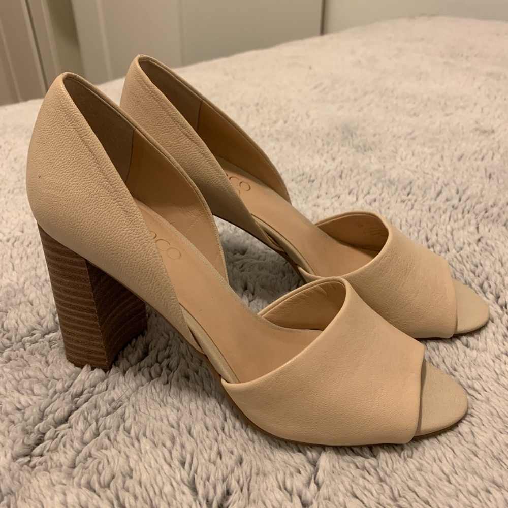 Franco Sarto, open toes, cute and never worn!